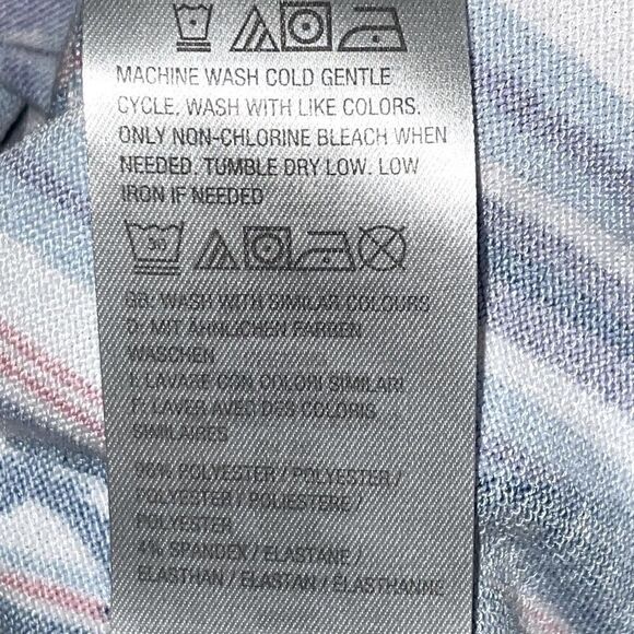 d & co. Botanical print soft 3/4 sleeve top size 4X - Picture 7 of 9